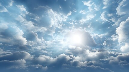 Fototapeta premium Stunning Cloudy Sky with Sun Rays