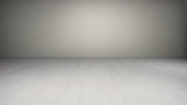 Animation of an antique desk appearing in an empty room, ideal for themes of history, value, and interior design