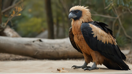 a large bird that is standing on a rock