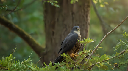a bird that is sitting on a tree branch