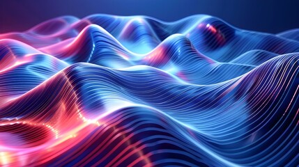 Mesmerizing 3D Sound Waves Forming Fluid Abstract Shapes and Patterns