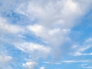 blue sky high shape outdoor group of white clouds background in summer gradient light beauty background. beautiful bright abstract cloud and calm fresh wind air