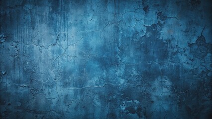 Obraz premium Dark blue abstract grunge texture resembling concrete wall with subtle cracks and worn-out patterns, ideal for minimalist designs and urban themes.