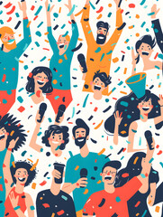 New Year and Christmas graphic advertising background