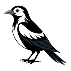 Vector Illustration Silhouette Beautiful Birds collection isolated on a white background