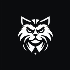 Animal Head Cat Logo