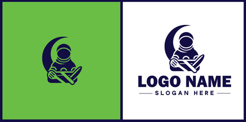 Cooking school icon Culinary academy Cooking institute Culinary school flat logo sign symbol editable vector