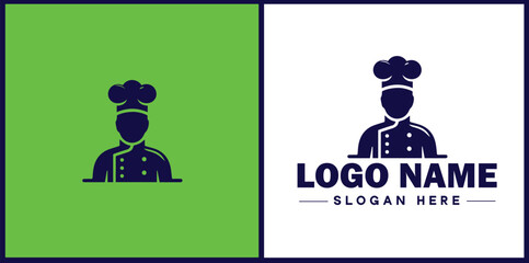 Cooking school icon Culinary academy Cooking institute Culinary school flat logo sign symbol editable vector