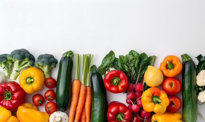 vegetable and fruits photo or illustrator on white background