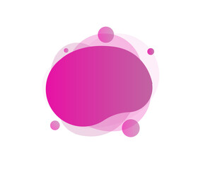 Abstract liquid shapes banners, Pink liquid