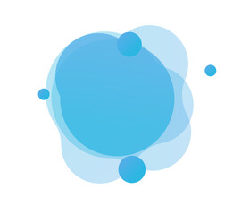 Abstract liquid shapes banners, Blue liquid