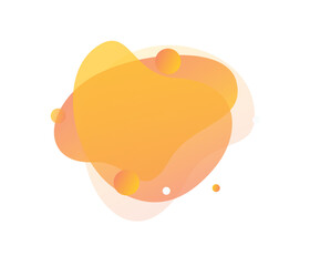 Illustration of a yellow and white balls, illustration of a yellow bubble