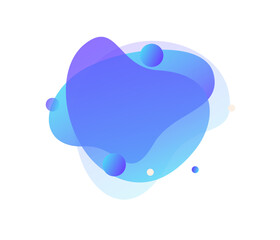 Abstract liquid shapes banners, Blue liquid
