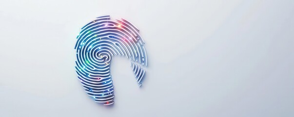 Fingerprint formed by musical notes, fingerprint, harmony and identity