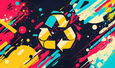 Fototapeta premium recycle and reuse products concept to keep the world green.