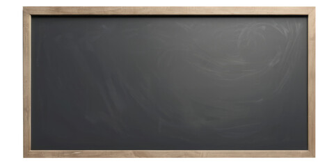 black chalkboard on a white background isolated