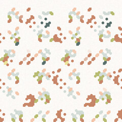 Simple glitch geometric seamless abstract pattern with playful woven summer color. Bright whimsical gender neutral bold irregular shape textile Cotton effect background. 
