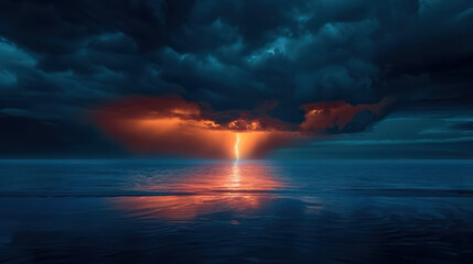 Fototapeta premium A dramatic nature background with dark, moody colors and a stormy sky, creating a sense of mystery and intrigue