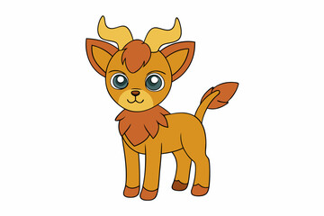 Antelope, Gazelle, and More Wildlife Illustrations Vector, Linocut, Kawaii, Cartoon, Clipart, Line Art Designs.