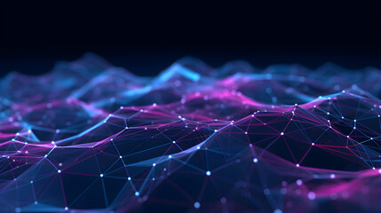 Abstract digital background. Can be used for technological processes, neural networks and AI, digital storage, sound and graphic forms, science, education, etc.