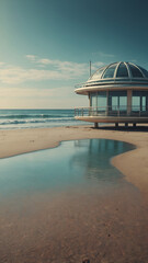 Fototapeta premium futuristic beach