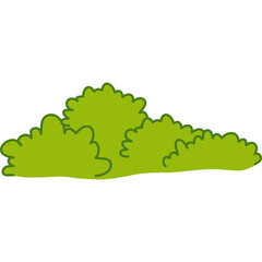 Cute Bush Illustration
