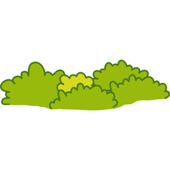 Cute Bush Illustration
