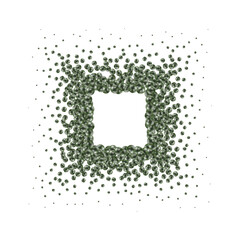 Colored abstract balls. Festive background. Green balls. Eps 10