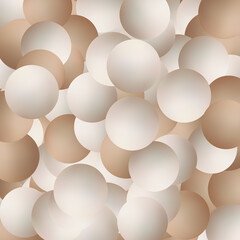 3D bubbles. Pastel color dreamy wallpaper. Glass soft backdrop geometric shapes. Eps 10