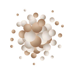 Abstract multicolored background with pearls. Modern festive illustration. Eps 10