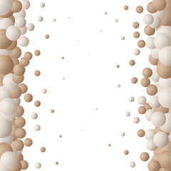 Realistic shiny spheres background vector design in eps 10