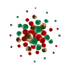 A pearl ball float in the air Minimal style Cosmetic background product stand presentation 3d rendering. Eps 10