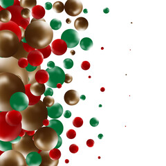 Colorful balls background. Vector background made with gradient meshes. Background design for banner, poster, flyer, card, postcard, cover, brochure. Eps 10