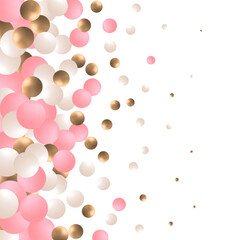 Abstract background. Vector photo frame. Colored balls. Eps 10