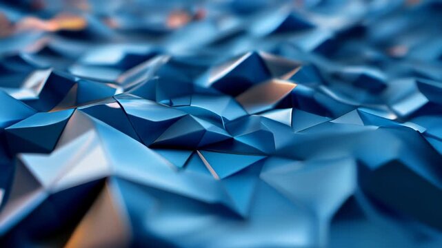 A mesmerizing abstract landscape composed of countless interconnected polygons.