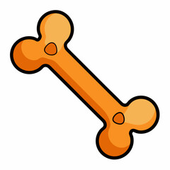 Halloween Bone  Silhouette Vector illustration
