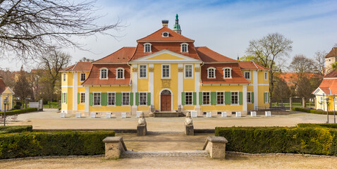Panorama of the Friederiken castle in Bad Langensalza, Germany