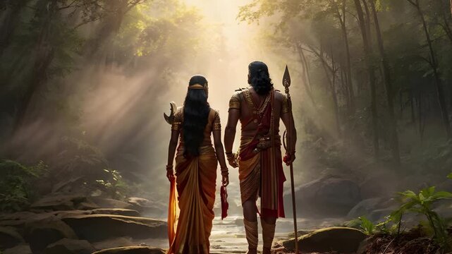 Hindu god ram and seetha in sri lanka