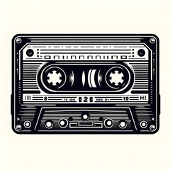 Retro Audio Cassette Tape Icon