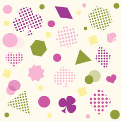 colorful abstact Geometric shapes background