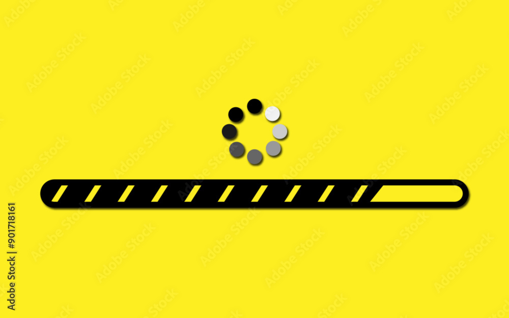 Poster software update. loading process. upgrade concept. vector illustration in flat style. upgrade update