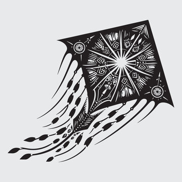 recommend clip art: silhouette vector black kite