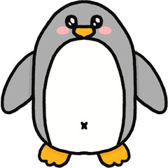 penguin illustration. isolated cartoon