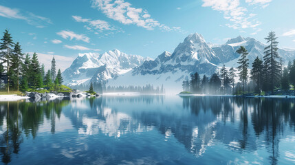 Fototapeta premium Lake reflection