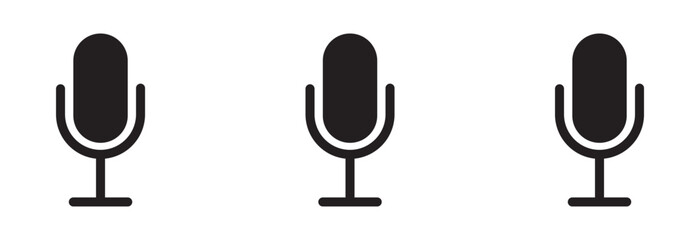 Microphone icon vector. Voice icon symbol design eps 10