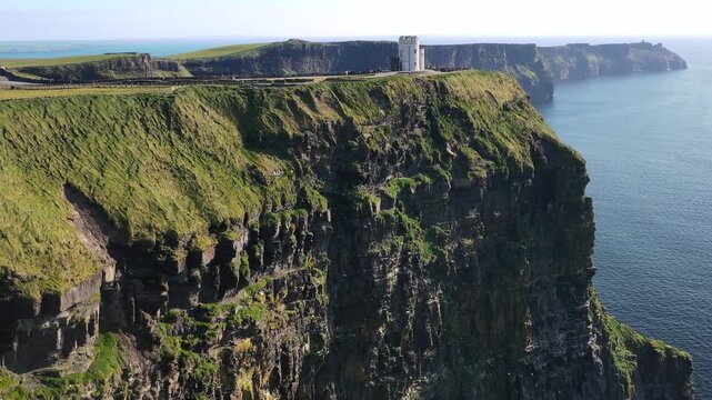 Beautiful scenery of the Cliffs of Moher in County Clare, Ireland.
