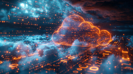 A cloud of fire is floating in the sky