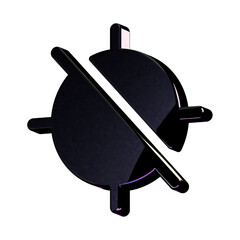 A stunning 3D icon with an elegant texture, perfect for adding sophistication to any project