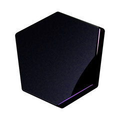 A stunning 3D icon with an elegant texture, perfect for adding sophistication to any project