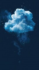 Creative Thinking. Transparent thought bubble with high detail